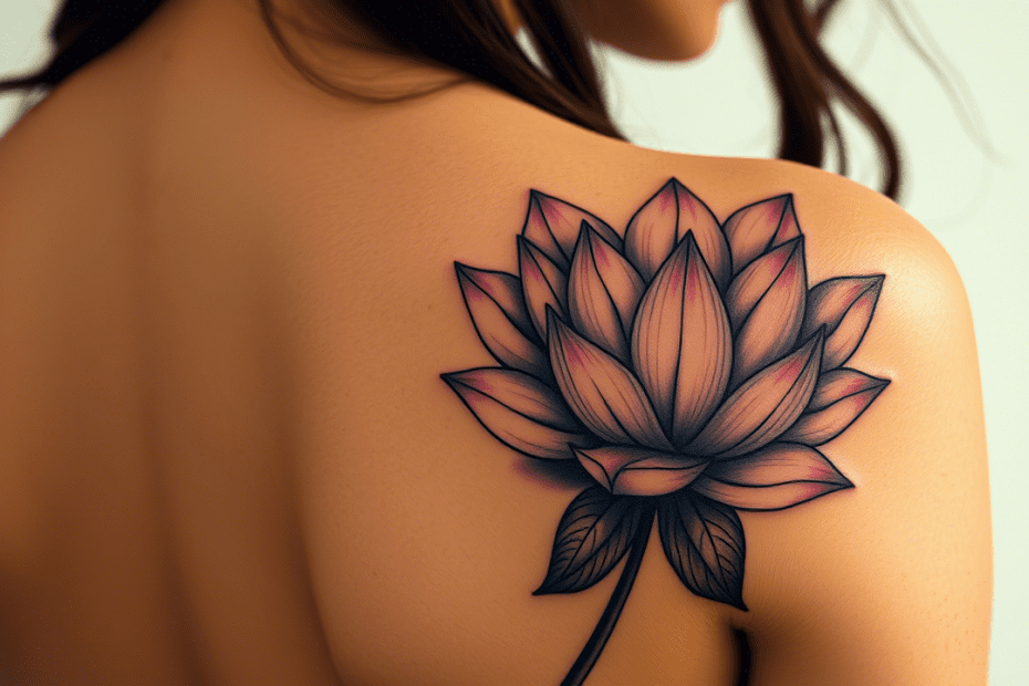 Significado de Flor de Loto en Tatuaje